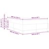 vidaXL Cadre de lit avec matelas Gris clair 160 x 200 cm tissu