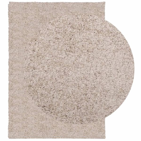 vidaXL Tapis shaggy PAMPLONA poils longs moderne beige 120x170 cm