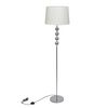 vidaXL Lampadaire avec support haut D&eacute;coration &agrave; 4 boules Blanc