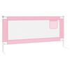 vidaXL Barri&egrave;re de s&eacute;curit&eacute; de lit d'enfant Rose 190x25 cm Tissu