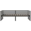 vidaXL Lit de jour sans matelas gris 80x200 cm bois de pin massif