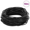 vidaXL Corde en Cuir Noir &Oslash;1 mm x 10 m Cuir