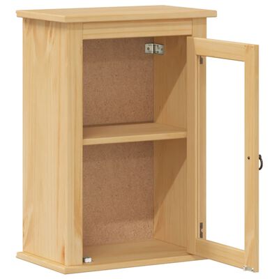 vidaXL Armoire murale de salle de bain Corona bois de pin massif