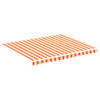 vidaXL Tissu de remplacement pour auvent Jaune et orange 3x2,5 m