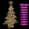 vidaXL Sapin de Noël avec 120 LED Blanc chaud 120 cm PET