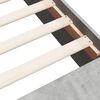 vidaXL Cadre de lit sans matelas gris b&eacute;ton 200x200 cm