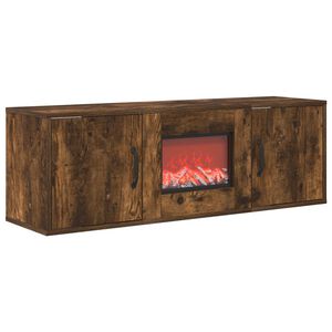 vidaXL Chemin&eacute;e &eacute;lectrique Ch&ecirc;ne fum&eacute; 110 x 30 x 36,5 cm