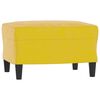 vidaXL Fauteuil avec repose-pied jaune 60 cm velours