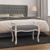 vidaXL Banc Gris fonc&eacute; 80x45x60 cm Tissu