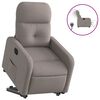vidaXL Fauteuil inclinable &eacute;lectrique taupe tissu
