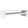 vidaXL Support de moniteur blanc 54x22x15 cm bois d'ing&eacute;nierie