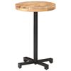 vidaXL Table de bistro Ronde &Oslash;50x75 cm Bois de manguier brut