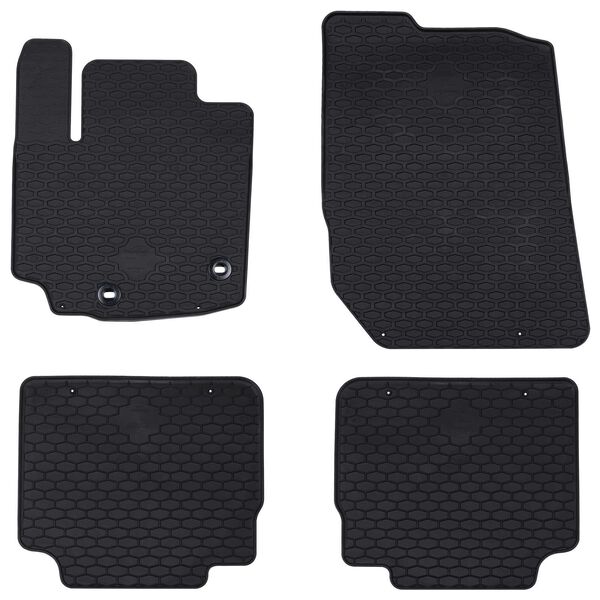 vidaXL Tapis de voiture 4 pcs Noir compatible avec Suzuki S-CROSS TPE