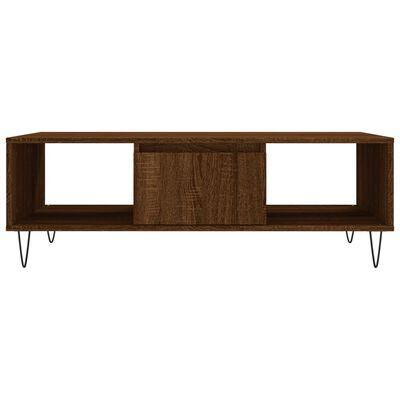 vidaXL Table basse chêne marron 104x60x35 cm bois d'ingénierie