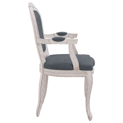 vidaXL Chaise à manger gris foncé 62x59,5x100,5 cm velours