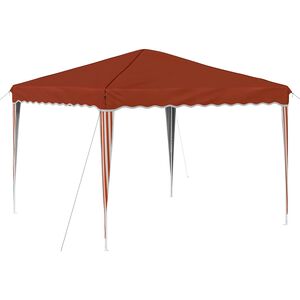 vidaXL Tente de f&ecirc;te pop-up 288 x 288 x 245 cm Terre cuite