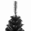 vidaXL Sapin de No&euml;l avec 150 LED avec support Noir 120 cm PVC