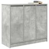 vidaXL Buffet gris b&eacute;ton 85x34x76 cm bois d'ing&eacute;nierie
