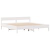 vidaXL Cadre de lit sans matelas blanc 180x200 cm bois massif de pin