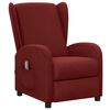 vidaXL Fauteuil de massage Rouge bordeaux Tissu