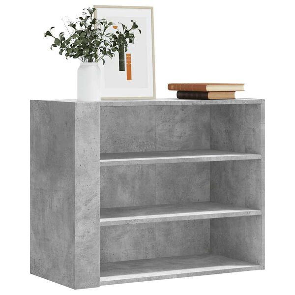 vidaXL Armoire murale gris b&eacute;ton 75x35x60 cm bois d'ing&eacute;nierie