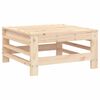 vidaXL Repose-pieds de jardin avec coussins lot de 2 bois pin massif