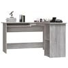 vidaXL Bureau d'angle sonoma gris 120x140x75 cm bois d'ing&eacute;nierie