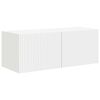 vidaXL Ensemble meuble TV Montage mural 2 pcs Blanc Bois d'ing&eacute;nierie