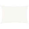 vidaXL Voile d'ombrage PEHD Rectangulaire 4 x 6 m Blanc