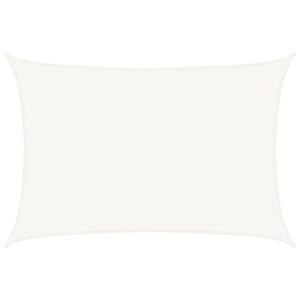 vidaXL Voile d'ombrage PEHD Rectangulaire 4 x 6 m Blanc