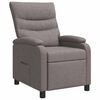 vidaXL Fauteuil inclinable Taupe Tissu