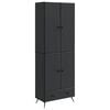 vidaXL Ensemble de Meubles 2 pc Noir Bois d'ing&eacute;nierie