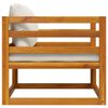 vidaXL Chaise de jardin avec coussins cr&egrave;me Bois d'acacia massif