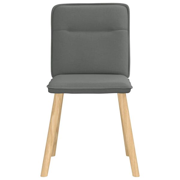 vidaXL Chaises &agrave; manger lot de 4 gris fonc&eacute; tissu