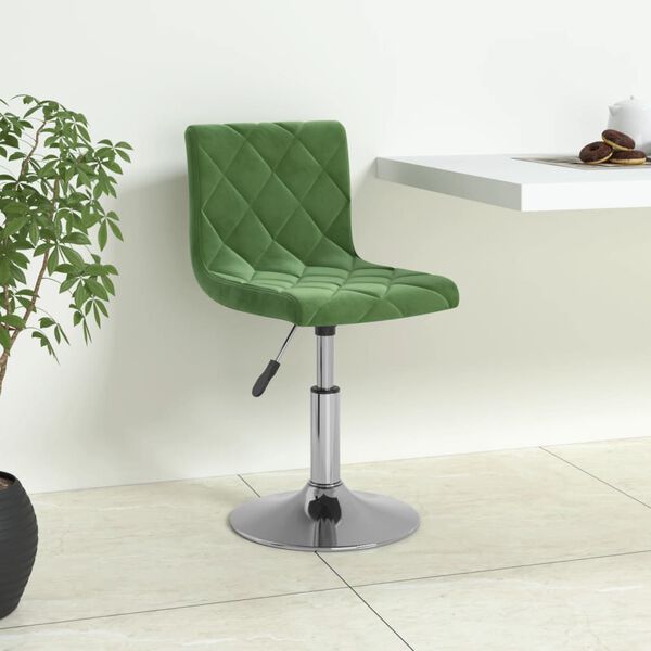 vidaXL Tabouret de bar Vert fonc&eacute; Velours