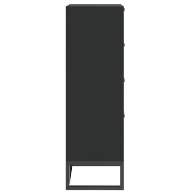 vidaXL Buffet haut noir 40x30x95 cm bois d'ingénierie