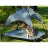 dobar Salon d'ext&eacute;rieur pour chiens avec parasol anthracite
