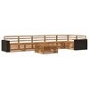 vidaXL Ensemble de canap&eacute;s d'ext&eacute;rieur 7 pcs Naturel 79 x 79 x 37 cm