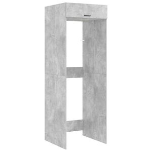 vidaXL Armoire pour machine &agrave; laver Gris b&eacute;ton 67,5 x 68 x 200 cm