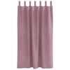 vidaXL Rideaux occultants 2 pcs Rose fonc&eacute; 140 x 175 cm Velours