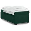 vidaXL Sommier &agrave; lattes de lit et matelas Vert fonc&eacute; 80x200 cm Velours