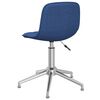vidaXL Chaise pivotante de bureau Bleu Tissu