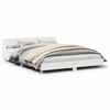 vidaXL Cadre de lit sans matelas blanc 140x200 cm bois de pin massif
