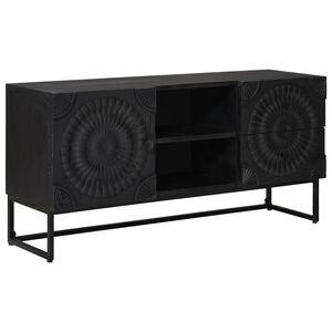 vidaXL Meuble TV avec tiroir avec &eacute;tag&egrave;re Noir 105 x 30 x 54 cm