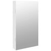vidaXL Armoire &agrave; bijoux avec miroir et &eacute;clairage LED mural blanc
