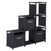 Bo-Camp Armoire de camping avec 3 tiroirs Troutman Noir