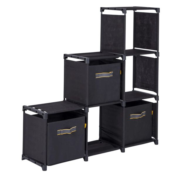 Bo-Camp Armoire de camping avec 3 tiroirs Troutman Noir