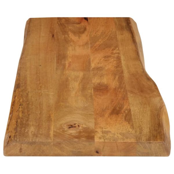 vidaXL Dessus de table 120x40x3,8 cm bord vivant bois massif manguier