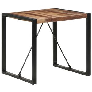 vidaXL Table &agrave; manger 80x80x75 cm bois massif