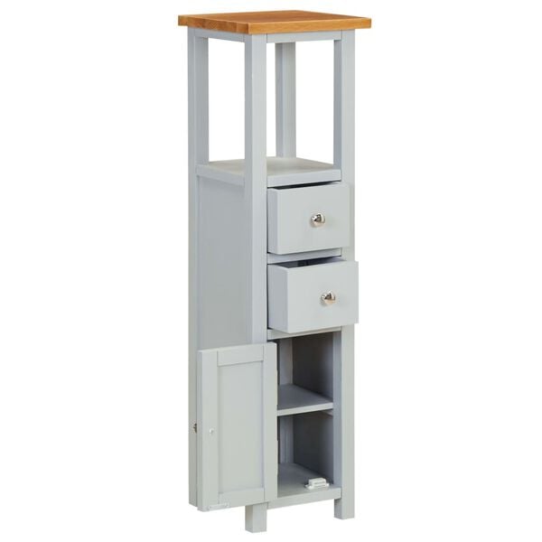 vidaXL Commode haute 26x26x94 cm Bois de ch&ecirc;ne massif